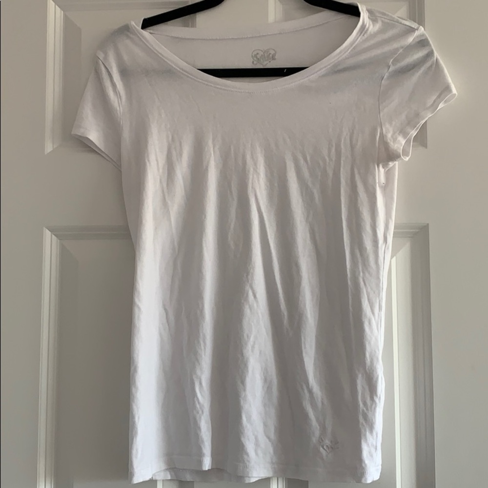 white justice t-shirt